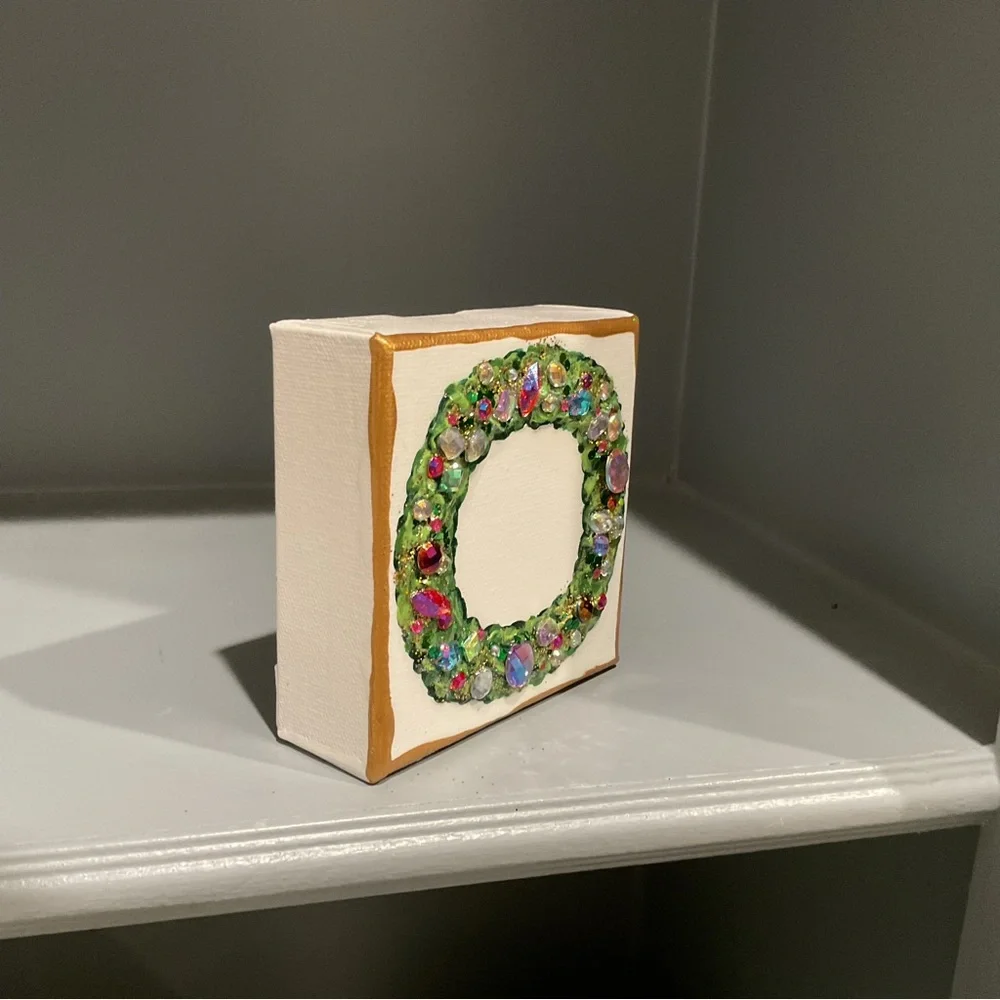 🔴JEWELED CHRISTMAS HOLIDAY WREATH🔴 - Picture 4 of 6